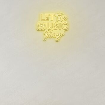 Let The Music Play LED Sign