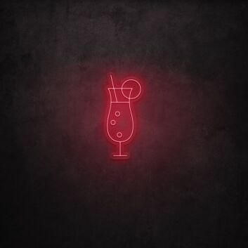 Cocktail Glass LED Sign