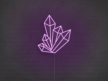 Crystals Neon Sign