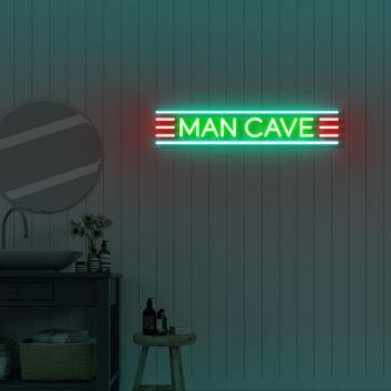 MAN CAVE 2 LED illuminated sign