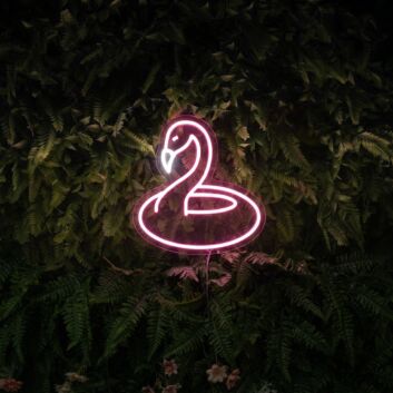 Flamingo Pool Floaty Neon Sign
