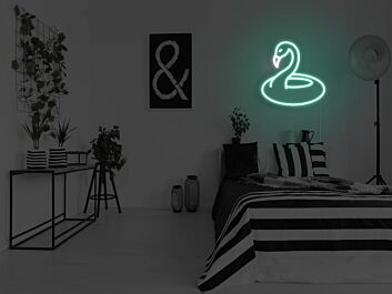 Flamingo Pool Floaty Neon Sign
