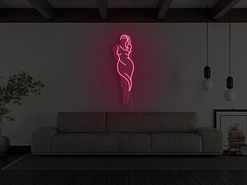 Goddess Figure Neon Sign