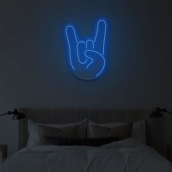 Rock Hand LED Sign