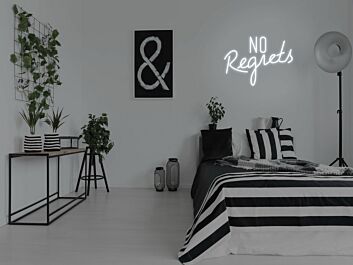 No Regrets Neon Sign