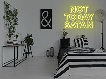 Not Today Satan Neon Sign