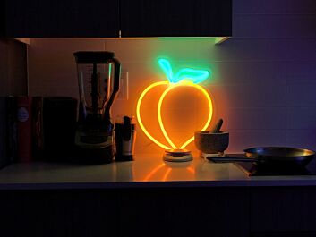 Peach Sign Neon Sign