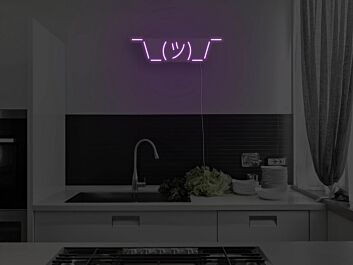 Shrug Neon Sign
