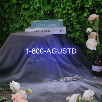 1 800 Agustd Neon Sign