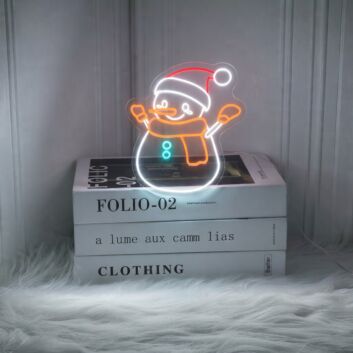 Christmas Snowman Neon Sign