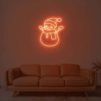 Christmas Snowman Neon Sign