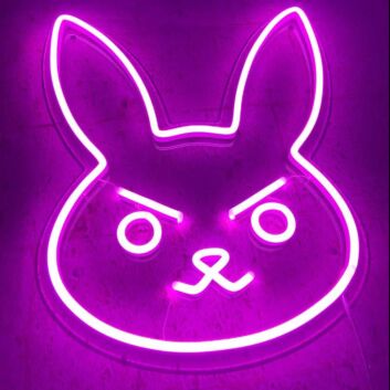 Dva Bunny Neon Sign