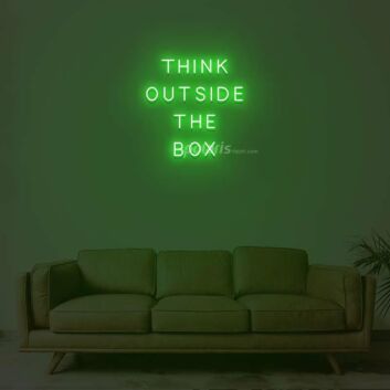 Think Outside The Box Neon Sign