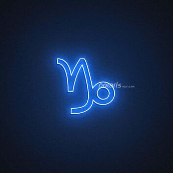 Capricorn Zodiac Neon Sign