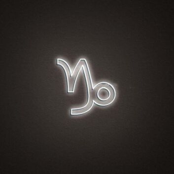 Capricorn Zodiac Neon Sign