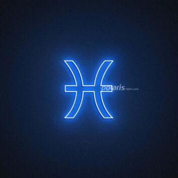 Pisces Zodiac Neon Sign