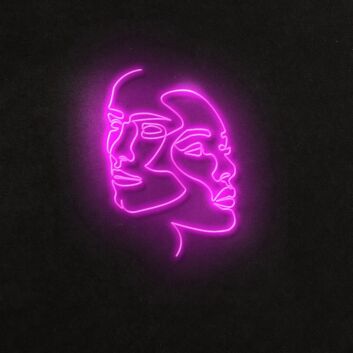 2Face Neon Sign