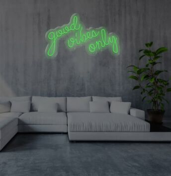 Good Vibes Only Neon Sign