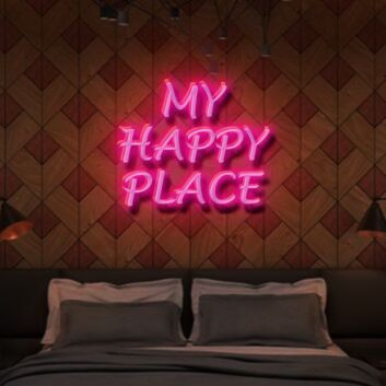 My Happy Place Neon Sign
