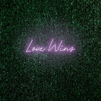 Love Wins LED Neon Sign
