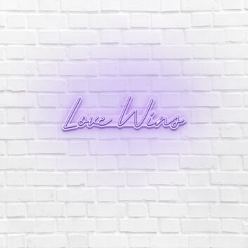 Love Wins LED Neon Sign