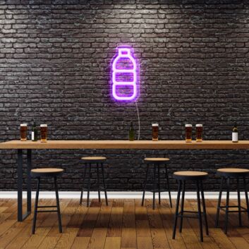 Bottled Water Neon Sign