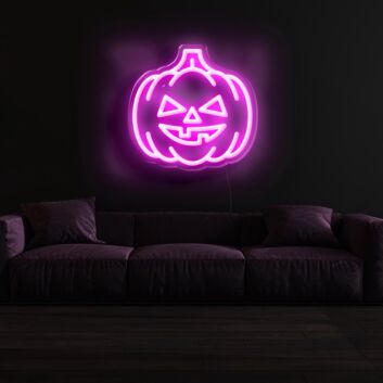 Christmas Pumpkin Neon Sign