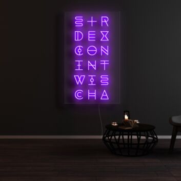 Dungeons and Dragons Ability Neon Sign