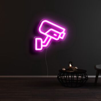 Surveillance Camera Neon Sign