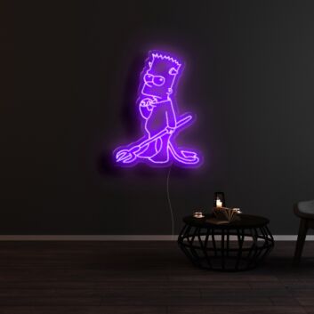 The Devil Simpsons Neon Sign