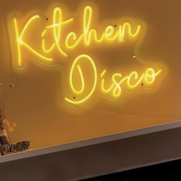 Kitchen Disco Neon Sign Turn Your Kitchen into a Dance Party