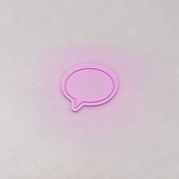 Speech Bubble LED Neon Sign