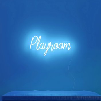 "Playroom LED Neon Sign: Brighten Your Play Space with Colorful Fun"