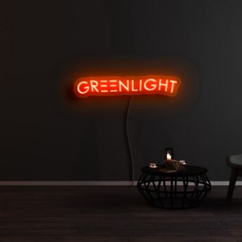 Green Light Neon Sign