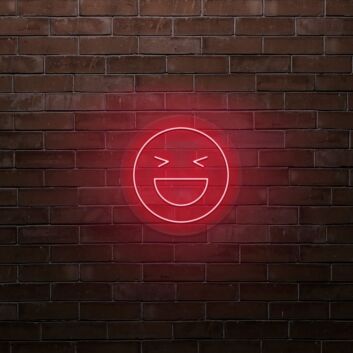 Laughing Face LED Sign