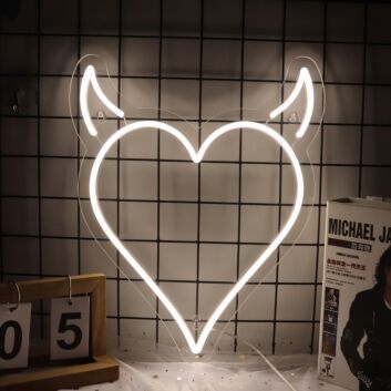 Devil Heart LED Neon Sign