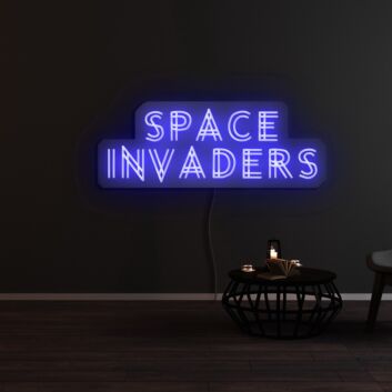 Space Invaders Neon Sign