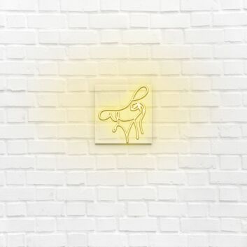 Lady Hat Face LED Neon Sign