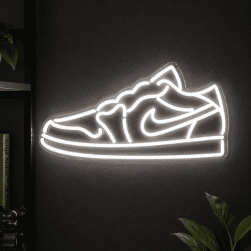 Aj1 Low White Neon Sign