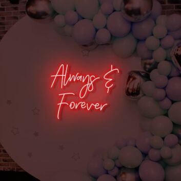 Forever and Ever LED Neon Sign