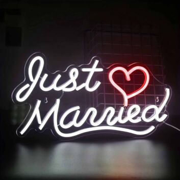 Just Married LED Neon Sign