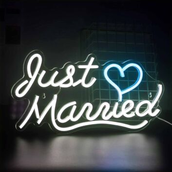 Just Married LED Neon Sign