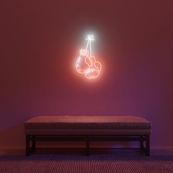 Boxing Gloves Neon Sign