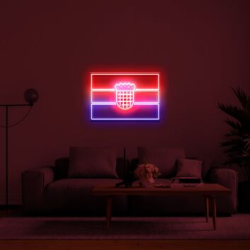 Croatia Flag Neon Sign