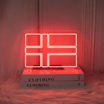 Denmark Flag Neon Sign