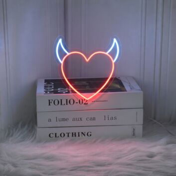 Devil Heart Neon Sign