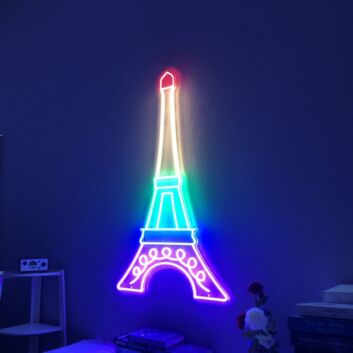 Eiffel Tower Neon Sign