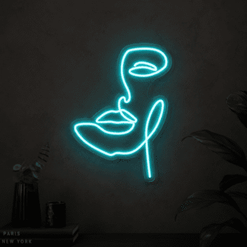 Face Line Neon Sign