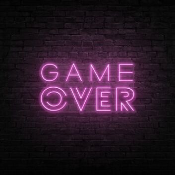 Game Over Neon Sign