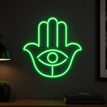 Hamsa Neon Sign